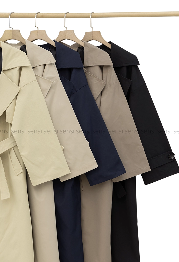 بارانی آستر دارپشت چاک دار@@ کد1004287